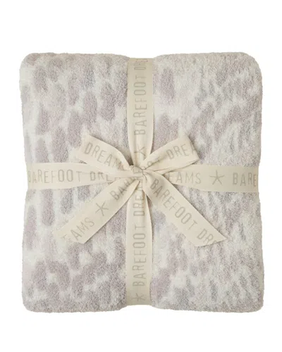 Barefoot Dreams Cozychic Snakeskin Print Throw In Neutral