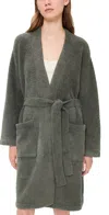 Barefoot Dreams Cozychic Solid Robe Olive Branch In Green