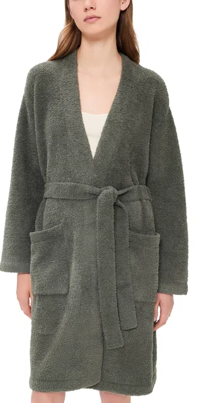 Barefoot Dreams Cozychic Solid Robe Olive Branch In Green