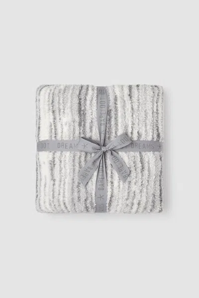 Barefoot Dreams Cozychic® Space Dye Border Throw In Gray