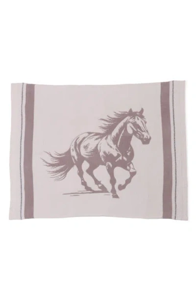 Barefoot Dreams Cozychic® Stallion Jacquard Throw Blanket In Neutral