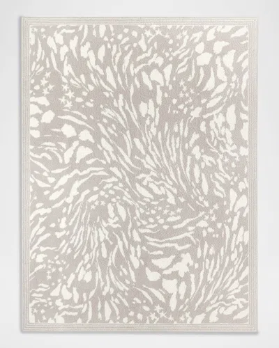 Barefoot Dreams Cozychic Star Animal Throw, 54" X 72" In White