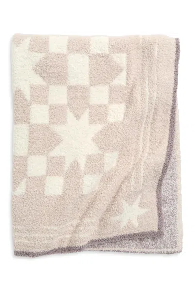 Barefoot Dreams Cozychic® Star Quilt Stroller Blanket In Neutral