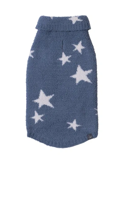 Barefoot Dreams Cozychic Starry Night Pet Sweater In Blue