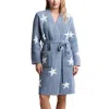 Barefoot Dreams Cozychic Starry Night Robe In Blue