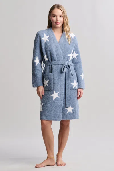 Barefoot Dreams Cozychic® Starry Night Robe In Blue