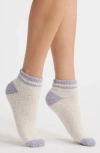 Barefoot Dreams Cozychic® Stripe Ankle Socks In Purple