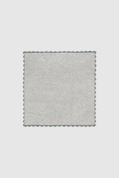 Barefoot Dreams Cozychic® Stripe Scallop Receiving Blanket In Gray