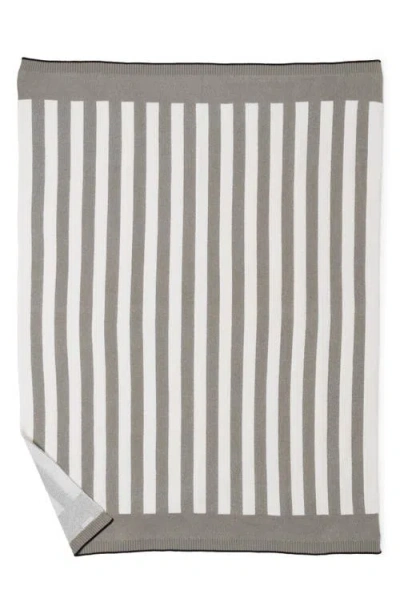 Barefoot Dreams Cozychic® Stripe Throw Blanket In Gray