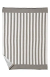 Barefoot Dreams Cozychic® Stripe Throw Blanket In Eucalyptus/cream
