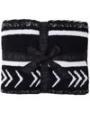 Barefoot Dreams Cozychic Stripes & Arrows Blanket In Black