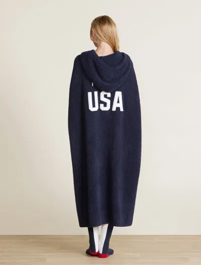 Barefoot Dreams Cozychic® Team Usa Rib Cozy® In Indigo
