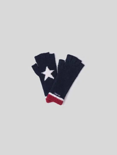 Barefoot Dreams Cozychic® Team Usa Stars And Stripes Gloves In Blue