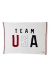 Barefoot Dreams Cozychic® Team Usa Throw Blanket In Pearl Multi