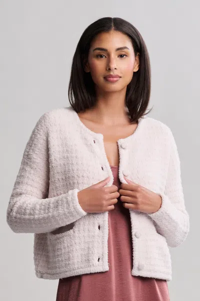 Barefoot Dreams Cozychic® Textured Button Front Cardigan In Sand Dune