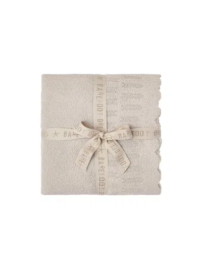 Barefoot Dreams Cozychic Textured Cotton-blend Throw Blanket In Gray