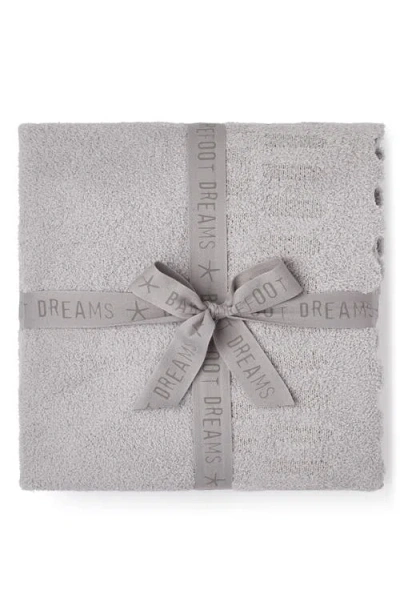 Barefoot Dreams Cozychic Shell Texture Throw Blanket In Gray