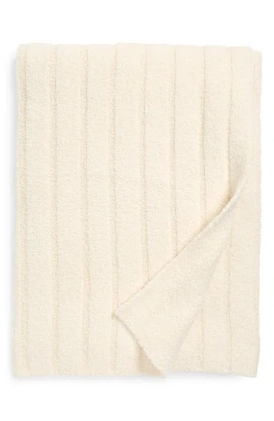 Barefoot Dreams Cozychic® Textured Throw Blanket In White