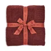 Barefoot Dreams Cozychic Throw In Burgundy