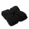 Barefoot Dreams Cozychic Diamond Weave Blanket In Black