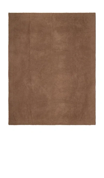 Barefoot Dreams Cozychic Throw In Chestnut