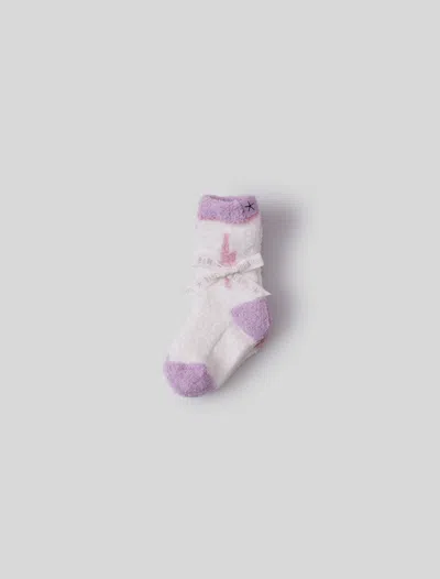 Barefoot Dreams Babies' Cozychic® Toddler Space Adventure Sock Set In Dusty Rose Multi
