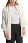 Barefoot Dreams Cozychic® Tonal Plaid Open Front Cardigan In White