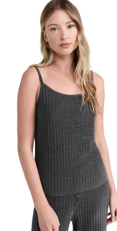 Barefoot Dreams Cozychic Ultra Light Ribbed Tank Carbon