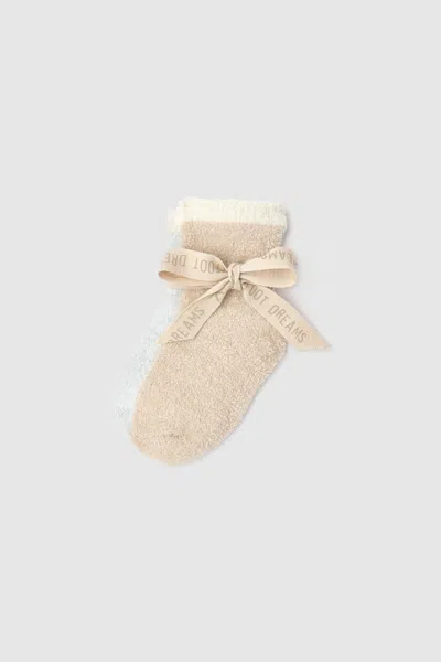Barefoot Dreams Cozychic Ultra Lite® Baby Bee Sock Set In Stone / Blue