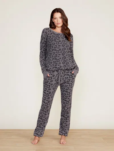 Barefoot Dreams Cozychic Ultra Lite® Barefoot In The Wild® Track Pant In Graphite / Carbon