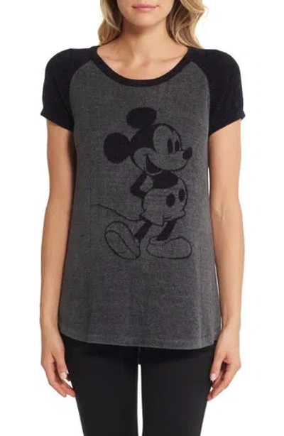 Barefoot Dreams ® Cozychic® Ultra Lite® Classic Disney Mickey Mouse Pajama T-shirt In Carbon-black