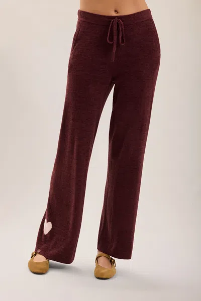 Barefoot Dreams Cozychic Ultra Lite® Contrast Heart Pant In Animal Print