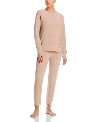 Barefoot Dreams Cozychic Ultra Lite Crewneck Pajama Set In Willow