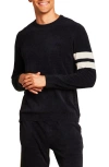 Barefoot Dreams Men's Cozychic Ultra Lite Crewneck Sweater In Black