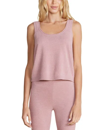 Barefoot Dreams Cozychic Ultra Lite Cropped Tank In Pink