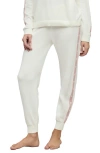 Barefoot Dreams Cozychic® Ultra Lite® Heart Stripe Joggers In White