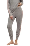 Barefoot Dreams Cozychic® Ultra Lite® Heart Stripe Joggers In Gray