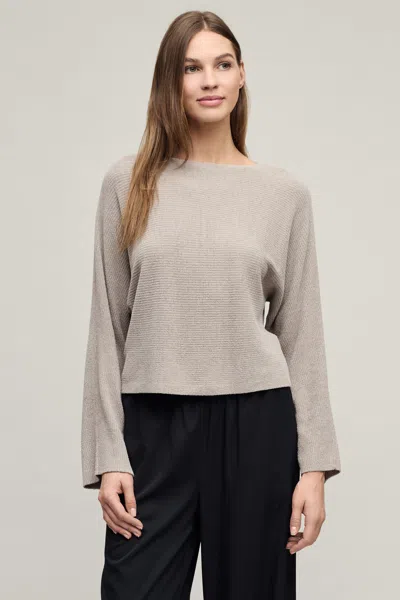 Barefoot Dreams Cozychic Ultra Lite® Horizontal Rib Dolman In Beach Rock