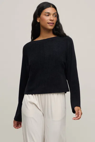 Barefoot Dreams Cozychic Ultra Lite® Rib Dolman Shirt In Black