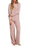 Barefoot Dreams Cozychic® Ultra Lite® Jersey Pajamas In Teaberry