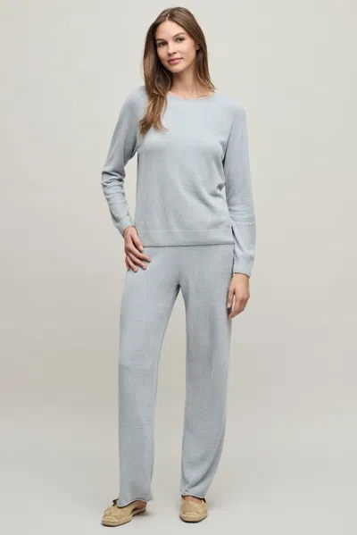 Barefoot Dreams Cozychic Ultra Lite® Jersey Roll Pullover & Wide Leg Pant In Frost