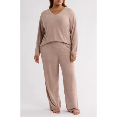 Barefoot Dreams Cozychic® Ultra Lite® Knit Pajamas In Feather