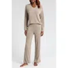 Barefoot Dreams Cozychic® Ultra Lite® Knit Pajamas In Nickel