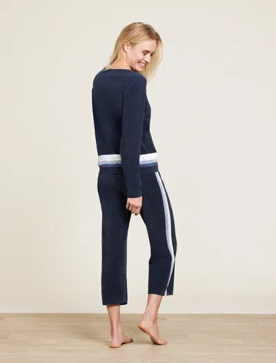 Barefoot Dreams Cozychic Ultra Lite® Multi Stripe Wide Leg Pant In Indigo Multi