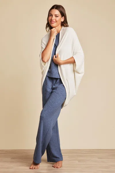 Barefoot Dreams Cozychic Ultra Lite® Pointelle Cardigan In Neutral