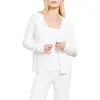 Barefoot Dreams Cozychic® Ultra Lite® Rib Cardigan In Pearl