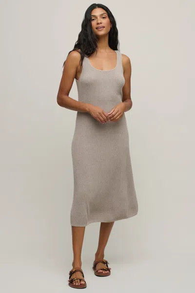 Barefoot Dreams Cozychic Ultra Lite® Rib Midi Dress In Beach Rock