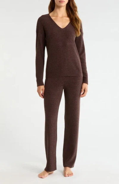 Barefoot Dreams Cozychic® Ultra Lite® Rib Pajamas In Brown