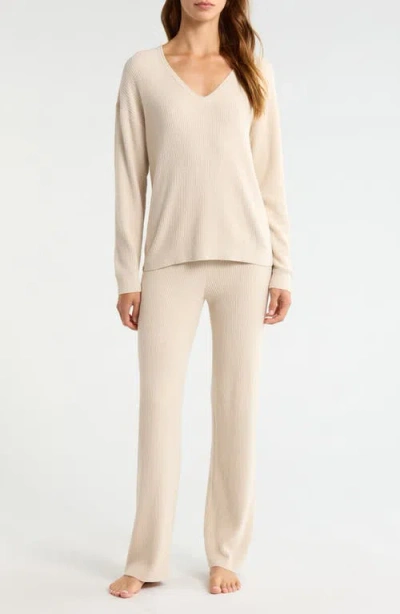 Barefoot Dreams Cozychic® Ultra Lite® Rib Pajamas In Neutral