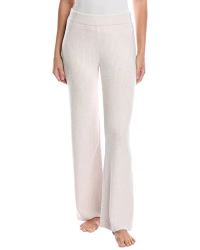 Barefoot Dreams Cozychic Ultra Lite Solid Rib Pant In White